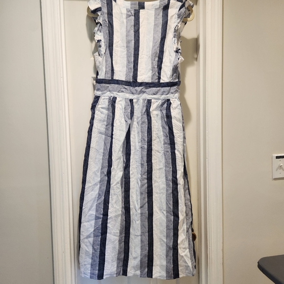 Striped Blue and White Dress - Picture 10 of 14